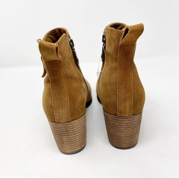 Blondo Round Toe Zip Block Heeled Booties Size 10 Waterproof - Picture 4 of 6